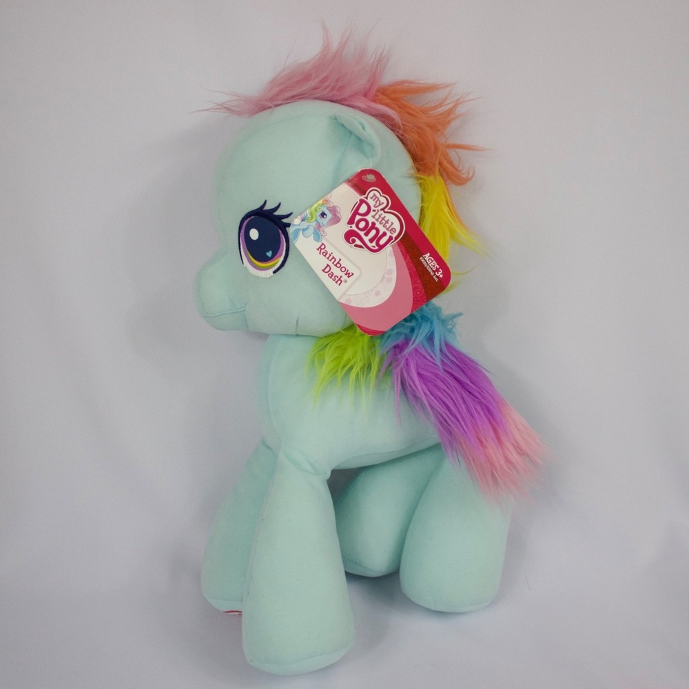 My Little Pony Jumbo Plush Rainbow Dash 2010 15" Toy Stuffed Horse New with Tags